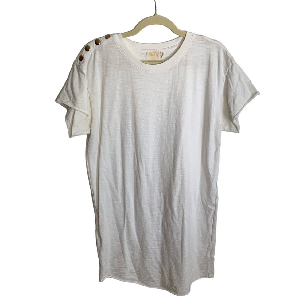 Nation LTD. White tshirt‎ dress